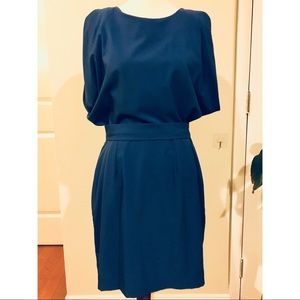 C. Luce Cobalt Blue Drape-sleeve Dress Size M